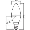 Illuminazione Osram E14 4.9 Watt Bianco caldo 470 Lumen