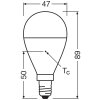 Illuminazione Osram E14 7.5 Watt Bianco neutro 806 Lumen