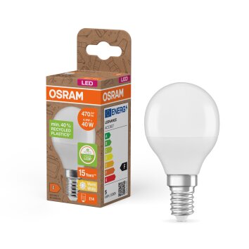 Illuminazione Osram E14 4.9 Watt Bianco caldo 470 Lumen