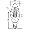 Illuminazione Osram E14 2.8 Watt Bianco caldo dimmerabile 250 Lumen