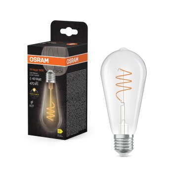 Illuminazione Osram E27 3.4 Watt Bianco caldo 470 Lumen