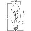 Illuminazione Osram E14 3.1 Watt Bianco caldo dimmerabile 300 Lumen