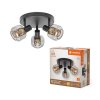 Illuminazione Ledvance DECOR Applique e plafoniera Nero, 3-Luci