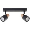 Illuminazione Brilliant Pini Faretto da soffitto Nero, 2-Luci