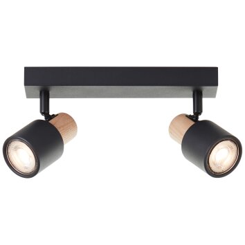 Illuminazione Brilliant Pini Faretto da soffitto Nero, 2-Luci