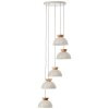 Illuminazione Brilliant Nalam Lampada a sospensione Beige, 5-Luci