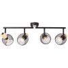 Illuminazione Brilliant Giada Faretto da soffitto Nero, 4-Luci