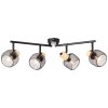 Illuminazione Brilliant Giada Faretto da soffitto Nero, 4-Luci