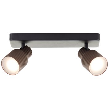 Illuminazione Brilliant Cadiz Faretto da soffitto LED Nero, 2-Luci