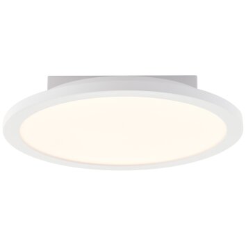 Illuminazione Brilliant Briston Plafoniera LED Bianco, 1-Luce, Telecomando