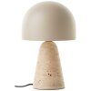 Lampada a forma di fungo  Illuminazione Brilliant Nalam Lampada da tavolo Beige, 1-Luce