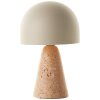 Lampada a forma di fungo  Illuminazione Brilliant Nalam Lampada da tavolo Beige, 1-Luce