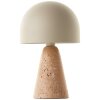 Lampada a forma di fungo  Illuminazione Brilliant Nalam Lampada da tavolo Beige, 1-Luce