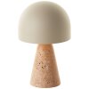 Lampada a forma di fungo  Illuminazione Brilliant Nalam Lampada da tavolo Beige, 1-Luce