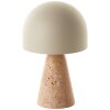 Lampada a forma di fungo  Illuminazione Brilliant Nalam Lampada da tavolo Beige, 1-Luce