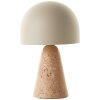 Lampada a forma di fungo  Illuminazione Brilliant Nalam Lampada da tavolo Beige, 1-Luce