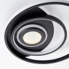 Illuminazione Brilliant Opame Plafoniera LED Nero, 1-Luce, Telecomando