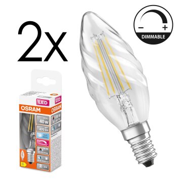 E14 LED 3.4 Watt Bianco neutro dimmerabile 470 Lumen