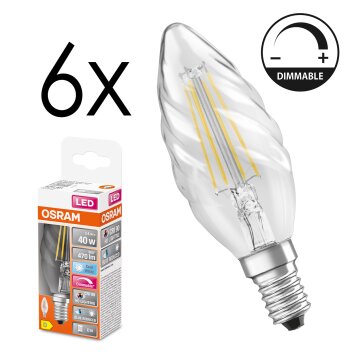 E14 LED 3.4 Watt Bianco neutro dimmerabile 470 Lumen