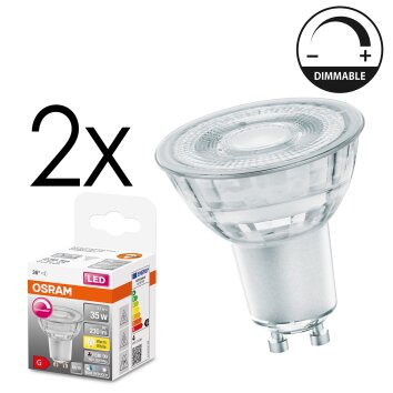 GU10 LED 3.7 Watt Bianco caldo dimmerabile 230 Lumen