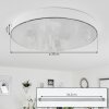 Mentque Plafoniera LED Bianco, 1-Luce