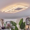 Sezures Plafoniera LED Bianco, 1-Luce, Telecomando