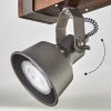 Pehefito Plafoniera, Faretto da soffitto Marrone scuro, Grigio, 4-Luci