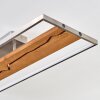 Terre Plafoniera, Faretto da soffitto LED Écru, Nichel opaco, 1-Luce