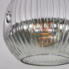 Ripoll Plafoniera, Lampada a sfera Cromo, Chiaro, Grigio fumo, 1-Luce