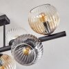 Koyoto Plafoniera, Lampada a sfera Ambrato, Chiaro, Grigio fumo, 8-Luci