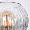 Koyoto Lampada a sfera, Lampada da scrivania, Lampada da tavolo Chiaro, Grigio fumo, 1-Luce