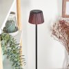 Longchamps Lampada da terra LED Nero, 1-Luce