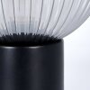 Koyoto Lampada a sfera, Lampada da scrivania, Lampada da tavolo Chiaro, Grigio fumo, 1-Luce