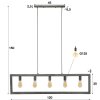 Oranjewoud Lampada a Sospensione Ruggine, 5-Luci