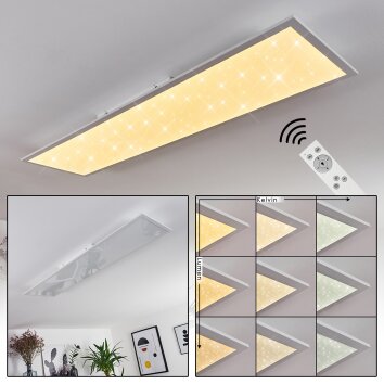 Nexo Plafoniera LED Bianco, 1-Luce, Telecomando