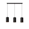 Illuminazione Lucide ALMELO Lampada a sospensione Nero, 3-Luci