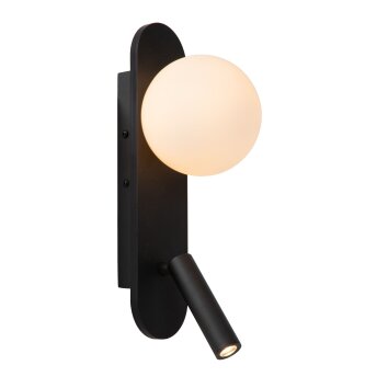 Illuminazione Lucide KELLY Applique LED Nero, 1-Luce