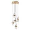 Illuminazione Lucide KLIGANDE Lampada a sospensione LED Oro, 5-Luci