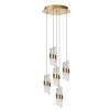 Illuminazione Lucide KLIGANDE Lampada a sospensione LED Oro, 5-Luci