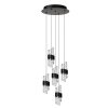 Illuminazione Lucide KLIGANDE Lampada a sospensione LED Nero, 5-Luci