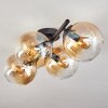 Gastor Plafoniera, Lampada a sfera Ambrato, Chiaro, 4-Luci