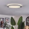 Arima Plafoniera LED Grigio, Bianco, 1-Luce