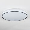 Arima Plafoniera LED Grigio, Bianco, 1-Luce