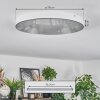 Mentque Plafoniera LED Bianco, 1-Luce