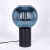 Koyoto Lampada a sfera, Lampada da scrivania, Lampada da tavolo 20 cm Blu, 1-Luce