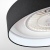 Benesal Plafoniera, Lampada con ventilatore LED Bianco, 1-Luce, Telecomando