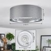 Carel Plafoniera, Faretto da soffitto LED Bianco, 1-Luce