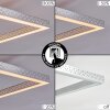 Binor Plafoniera LED Cromo, 1-Luce