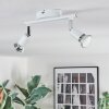 Gjedso Plafoniera, Faretto da soffitto LED Cromo, Bianco, 2-Luci