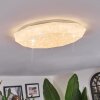 Arzel Plafoniera LED Bianco, 1-Luce, Telecomando